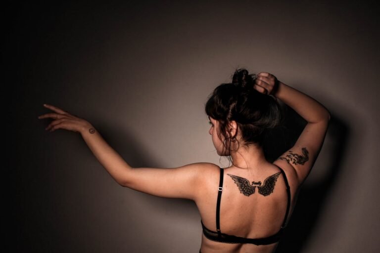 Tatouage phénix femme