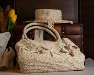 Sac en raphia luxe